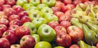 peras, manzana, frutas
